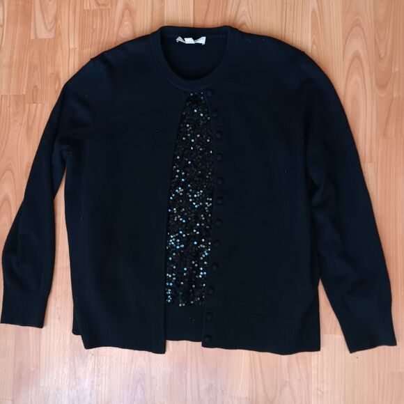 Michael Kors Collection Cashmere Sequin Tank top Cardigan Set Party Glam Event - Picture 1 of 9